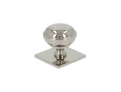 Alexander and Wilks Quantock Cupboard Knob on Square Backplate