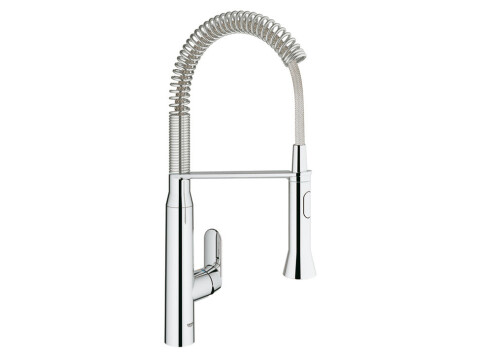 Mixer Tap, Single Lever, Monobloc, with Pull Out Spray, GROHE K7 Professional