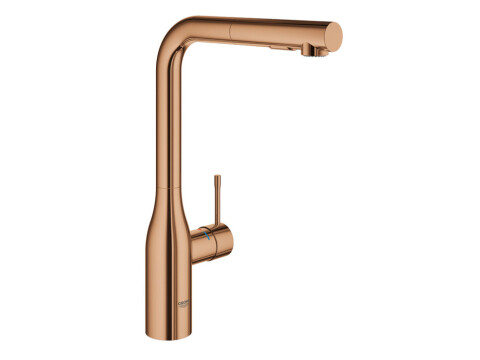 Mixer Tap, Single Lever,  Monobloc, with Pull Out Spray, GROHE Essence
