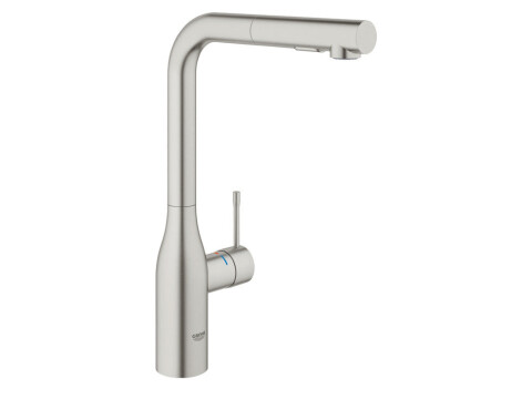 Mixer Tap, Single Lever,  Monobloc, with Pull Out Spray, GROHE Essence
