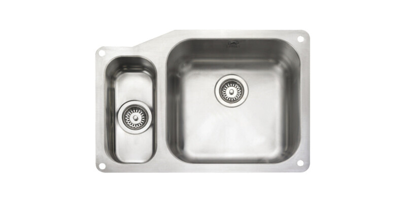 Sink, 1.5 Bowl, Stainless Steel, Rangemaster Atlantic Classic