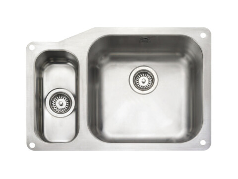 Sink, 1.5 Bowl, Stainless Steel, Rangemaster Atlantic Classic