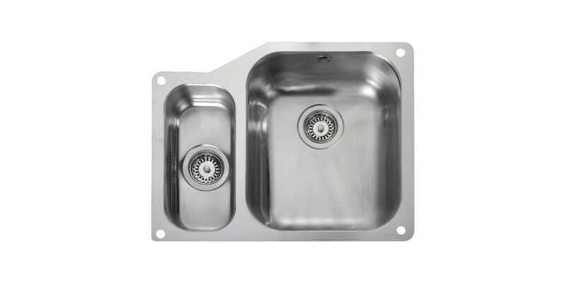 Sink, 1.5 Bowl, Stainless Steel, Rangemaster Atlantic Classic