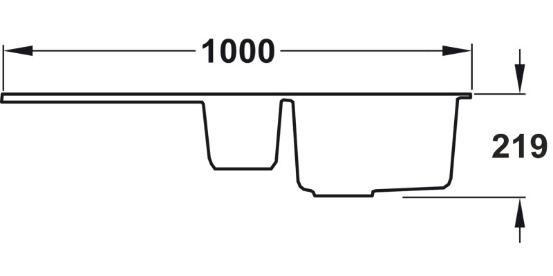 RM AND1052CW/ Andesite Ign 1.5B Sink Wht