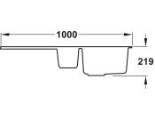 RM AND1052CW/ Andesite Ign 1.5B Sink Wht