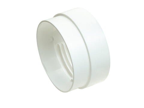 Threaded Hose Connector, Male, PVC, White, Manrose