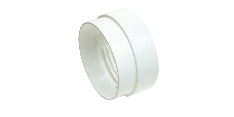 Threaded Hose Connector, Male, PVC, White, Manrose