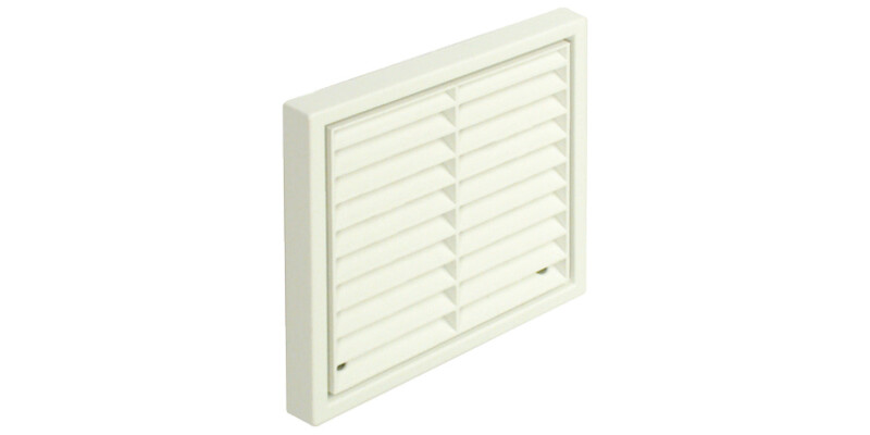 Fixed Louvre Grille, with Round Spigot, Manrose