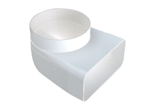 Elbow 90� Bend, Female, Flame Retardant, PVC, Manrose