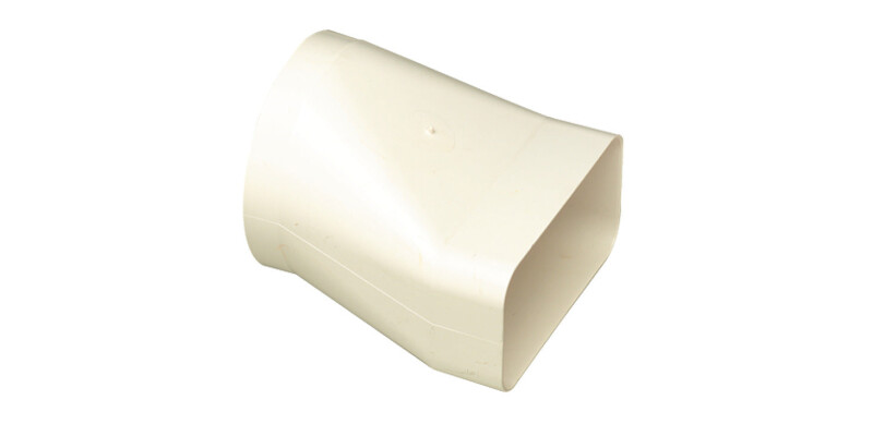 Round Pipe, to Flat Duct Convertor, Flame Retardant, White, Manrose