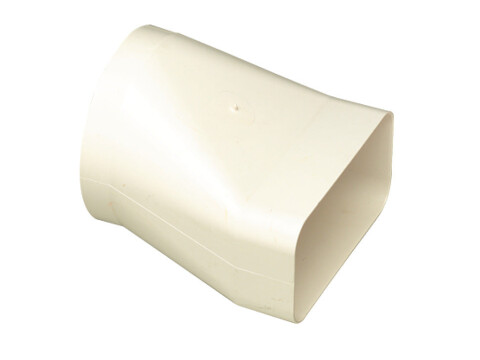 Round Pipe, to Flat Duct Convertor, Flame Retardant, White, Manrose