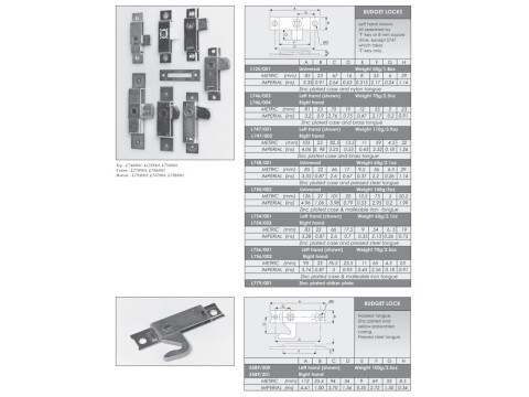 RIM BUDGET LOCK L754/0754 (LEFT OR RIGHT HAND) - 83MM