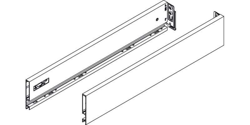 Vionaro Drawer Sides 89/400mm Gph