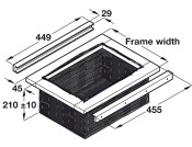 Wicker Basket/Run Set 500mm Beech