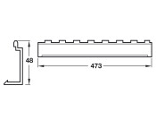 Cuisio Cutlery End Piece 423mm Gph