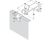 Counterflap Catch 92mm Brass PC