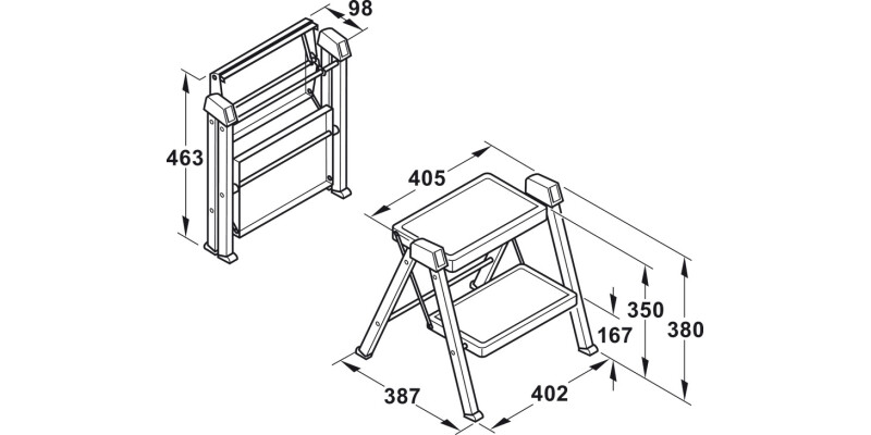 Stepfix Step Stool St/Pl Ant