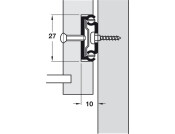 BB Drawer Runner 27mm Groove Sgl 12kg 246-338mm