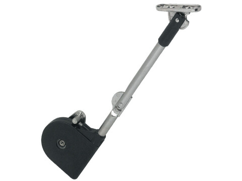 Lid Stay, with Quick Mounting Angled Foot, for Wooden Flaps