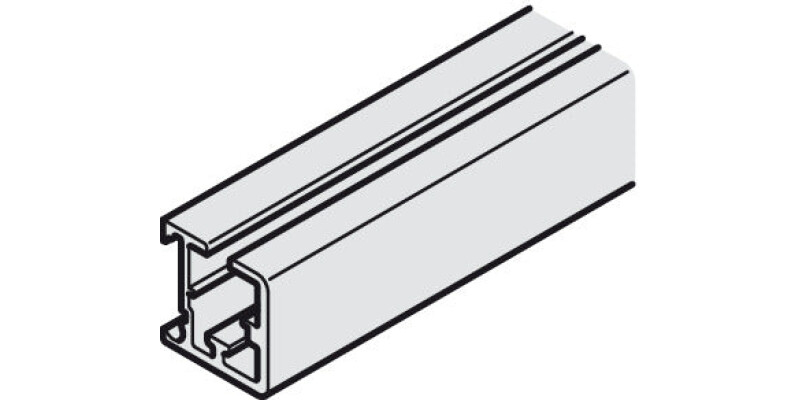Bottom Guide Track, for Sliding Cabinet and Wardrobe Doors, Hawa Regal B 25 H Fo