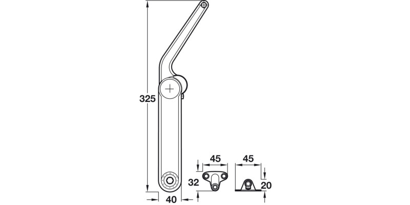 Maxi Lid Stay 37mm Model D NP
