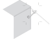 Lid Stay 150mm RH w Guide Slot