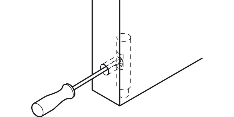 Pivot Hinge wo Stop Pl Black