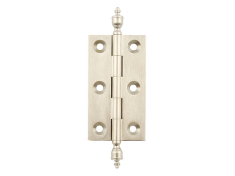 Butt Hinge, Steeple Finial, 63 x 35 mm, Brass