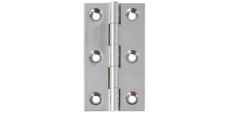 Broad Style Hinge, 64 x 35 mm, Brass