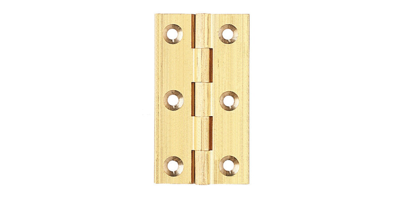 Broad Style Hinge, 38 x 22 mm, Brass