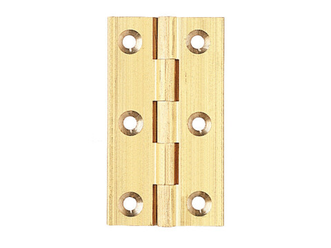 Broad Style Hinge, 38 x 22 mm, Brass