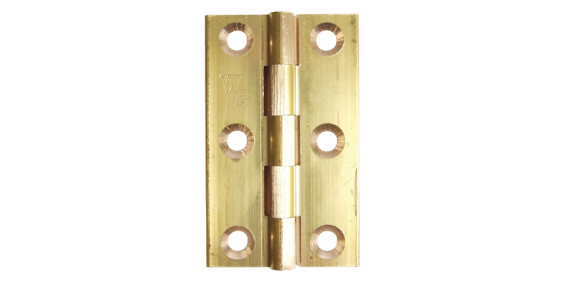 Butt Hinge, Heavy Gauge, 64 x 38 mm, Brass