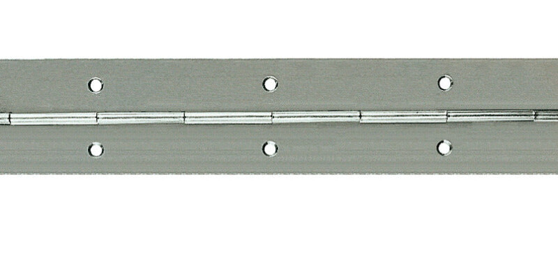 Continuous Hinge, Rolled, Straight Piano