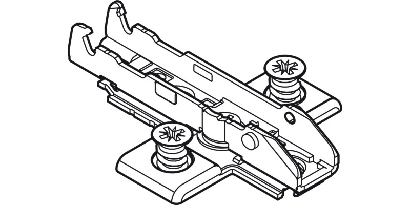 Tiomos 3mm Mounting Plate 2prt Click 4 Cruci PM