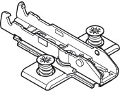 Tiomos 3mm Mounting Plate 2prt Click 4 Cruci PM