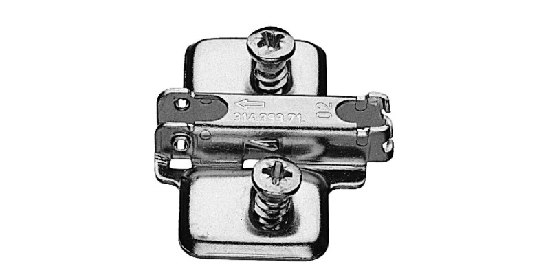 Mounting Plate, Cruciform, for Grass Click On System Hinges