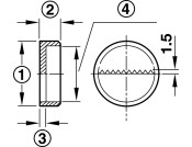 Suspension Fit RM D27mm Pl Wht