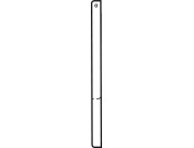 Hinged Bracket Adj 300mm 200kg/Pr St Wht