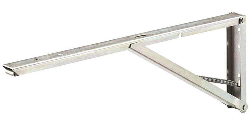Hinged Spring Bracket, Screw Fixing, Load Bearing Capacity 40 kg per pair, for V