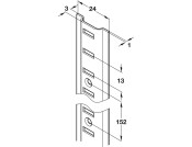 Shelf Support Stud 16x19mm Dbl St SN