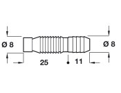 Permanent Assembly Dowel D8/8mm Holes