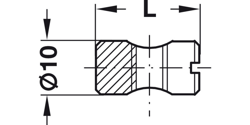 Cross Dowel M6x20mm Centric Bright St