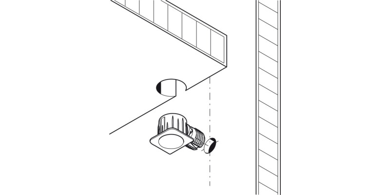 Turn Fastener Shelf Connector D15mm ZNP