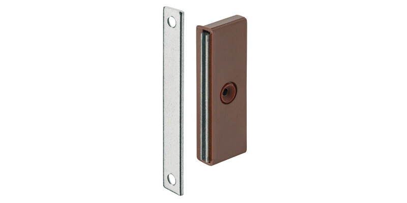 Magnetic Catch, Pull (approx) 5.0 kg, with Plate Magnets, for Screw Fixing, Slim