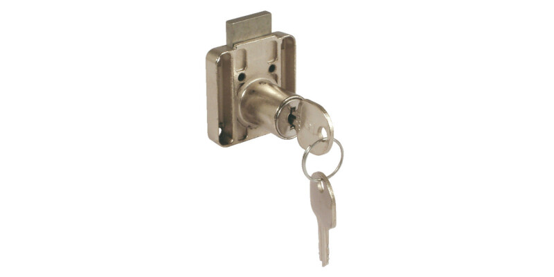 Rim Lock, with &Oslash; 18 mm Cylinder, Drawer Version