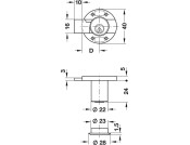 Minilock40 Rim Lock D22mm MNP RH Differ