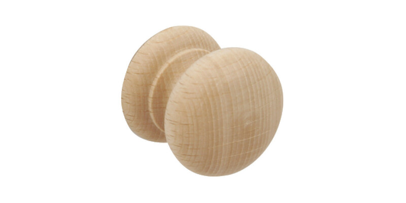 Turned Knob, Wood, &Oslash; 34 mm, End Grain