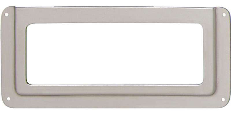 Label Frame, Steel, Nickel Plated