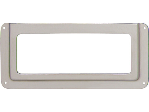 Label Frame, Steel, Nickel Plated