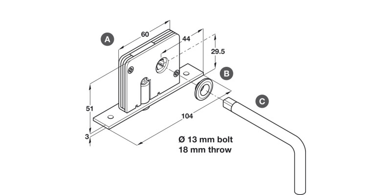 Hawa 20-A Endfold Allen Key for 40799924